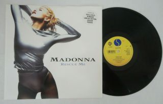 Madonna,  Rescue Me,  W0024 Tw,  Limited Edition 12 " With Colour Poster,  Unplayed