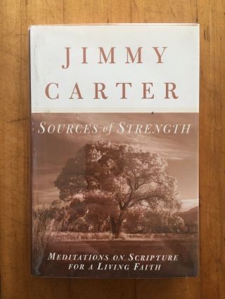 President Jimmy Carter Sourced Of Strength Signed Autograph First Edition Book