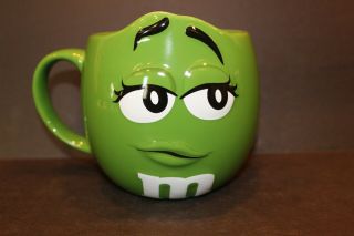 Green M&m Large Coffee Mug Tea Cup Mars M&m 