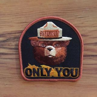 2011 Smokey The Bear Us Forest Service Fire Fighter Patch Only You Embroidered