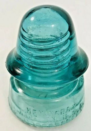Hemingray Vintage Glass Insulator No.  19 Light Blue