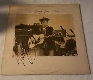 Neil Young Autographed Comes A Time With Vinyl -