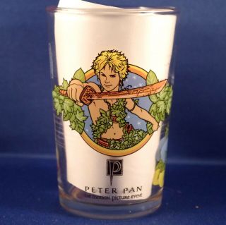 Amora Mustard Drinking Glass Peter Pan The Motion Picture Universal 2003