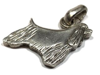 Vintage Ladies Sterling Silver Cocker Spaniel Dog Necklace Pendant - Signed Fac