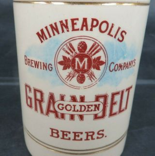 Minneapolis Brewing Golden Grain Belt Beer Thuemler Pre Pro Mug King Handle