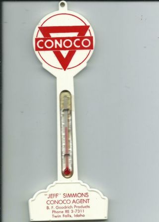 Pole Sign Thermometer,  Conoco Gas Twin Falls,  Idaho