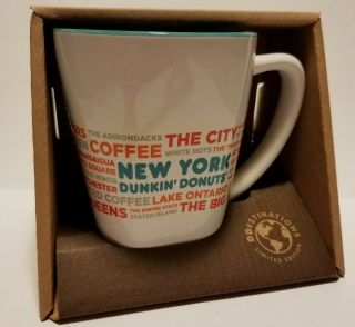 Dunkin Donuts York Destinations Coffee Mug Cup 2017 Ceramic Ny State Dd