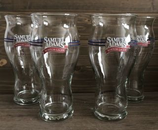 4 Samuel Adams Boston Lager " Take Pride In Your Beer " 16oz Pint Sensory Glasses