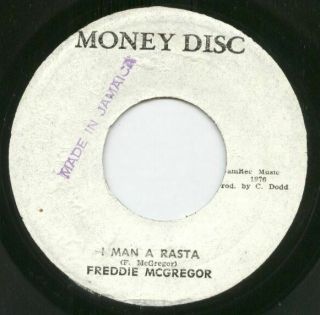 Freddie Mcgregor Ja 1976 Orig Reggae 7 " Money Disc I Man A Rasta Studio One ♫♫♫