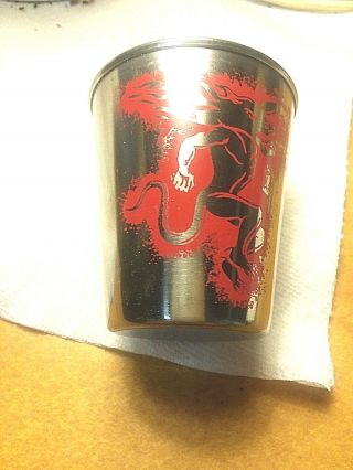 Stainless Steele Fireball Whiskey Shot Glass Labeled F