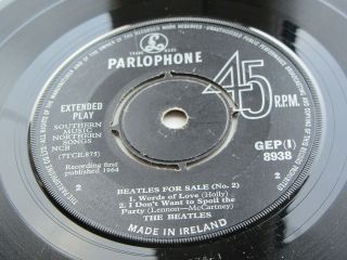 The Beatles No 2 1965 Irish Ep Made In Ireland