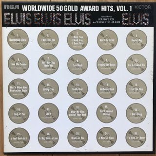 Elvis – Worldwide 50 Gold Award Hits Vol.  1 4x12” Vinyl Lps Rock & Roll 1970 Nm