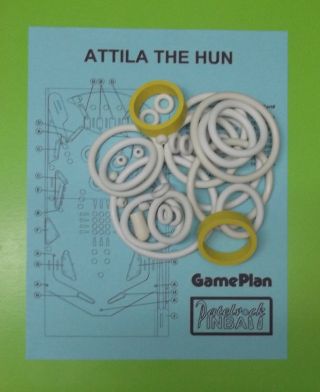 Game Plan Attila The Hun Pinball Rubber Ring Kit