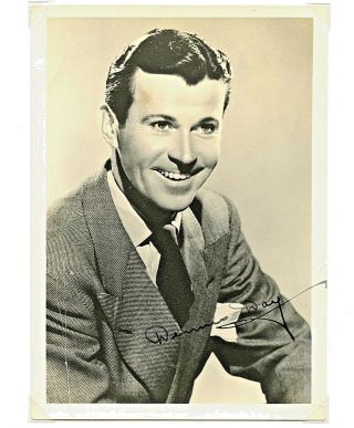 Dennis Day : Radio,  Television Singer & Comedian Vintage Signed Photograph