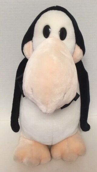 Large 1984 Dakin Opus Penguin 17 " Plush Bloom County Vintage Stuffed Animal