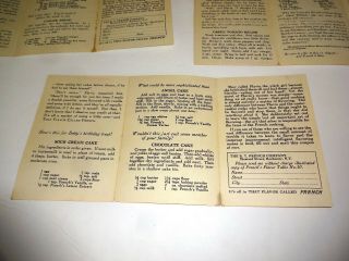 Vintage 1928 French ' s Mustard Spices Savory Secrets Leaflets Stories Recipe 5