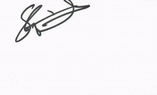 Steven Hewitt Drummer Placebo Rock Band Music Autographed Signed Index Card