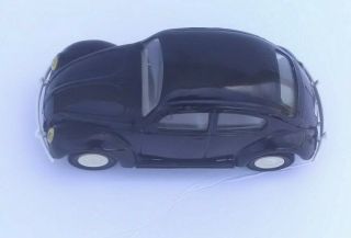 Vintage 1960s Black Tonka Volkswagen Vw Beetle Bug Stamped Metal Toy Car 52680