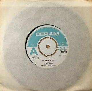 Denny Laine Too Much In Love/catherine Wheel Deram Demo Dm171