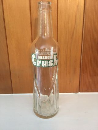 Vintage Orange Crush Soda Bottle King Size 12oz Unique Size Htf Retro Pop L2