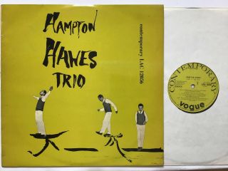 Hampton Hawes Trio Vogue Contemporary Uk 1955 N/mint Jazz Lp