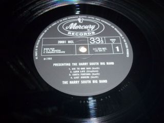 Presenting the HARRY SOUTH BIG BAND w/Tubby Hayes UK MERCURY 1st Press JAZZ LP 3