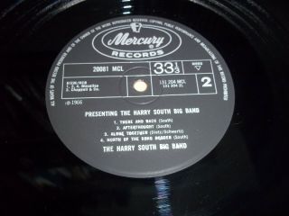 Presenting the HARRY SOUTH BIG BAND w/Tubby Hayes UK MERCURY 1st Press JAZZ LP 6