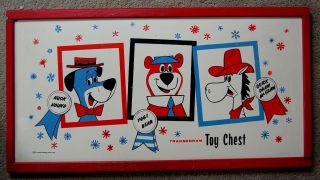 Vintage Transogram Toy Chest Cover 30 " X16 " Hanna Barbera 1961 From Eclectic Cool