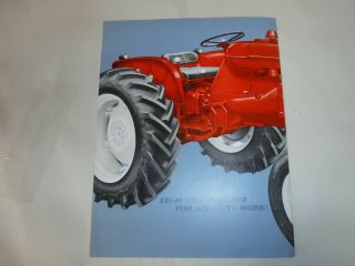 Allis Chalmers A - C Model ED - 40 Tractor Color Sales Brochure Very Good 7