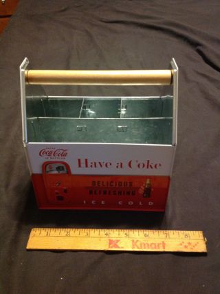 Coca Cola Coke Cutlery Tin Tray Box Silverware Holder Pens Stapler Knitting Need 2