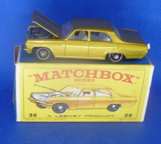 Matchbox Cars - Made By Lesney In England 36 - C Opel Diplomat,