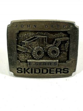 John Deere E - Series Skidders Belt Buckle 1994 Limited Edition Made In The Usa
