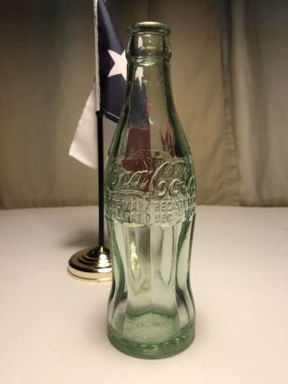1923 Coca - Cola Hobbleskirt Coke " R,  " Bottle - San Augustine,  Texas