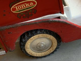 Vintage Tonka No.  425 Jeep Fire Pumper (Parts or Fix) Not Complete - with wear 4