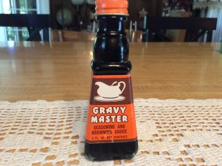 Vintage 1950’s,  Gravy Master Seasoning And Browning Sauce,  2 Oz.  Bottle,  Nos