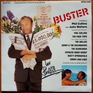 Phil Collins Signed Buster Soundtrack Vinyl Lp Record Autograph Rare