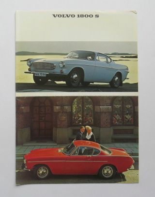 1967 Volvo 1800 S Brochure Vintage
