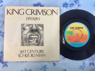 King Crimson: Epitaph & 21st Century Schizoid Man 7” 1976 Island Records