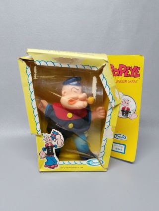 Vintage Uneeda Popeye Doll Sailor Man W/ Box King Feature Syndicate Doll