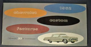 1962 Chevrolet Accessories Brochure Impala Corvette Wagon Not A Reprint