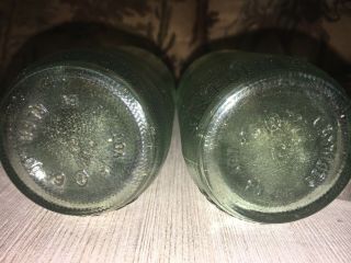 Vintage Dr Pepper Grenade Bottle Set 6 oz (2) 5