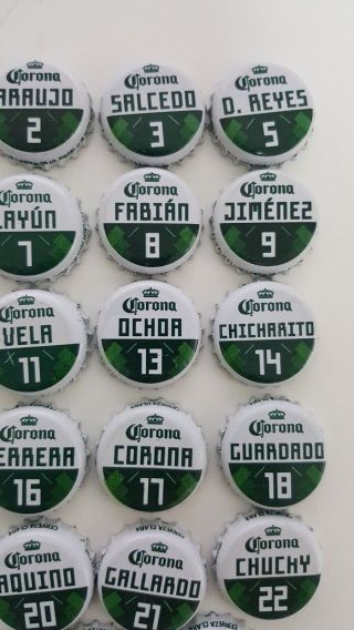 MEXICO - BEER CORONA - 23 BOTTLE CAPS - FIFA WORLD CUP RUSSIA 2018 - FULL SET 4