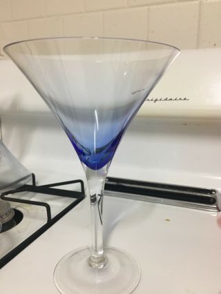 Rapsody Blue 14 Oz Martini Glasses - Set Of 4 - Crate & Barrel