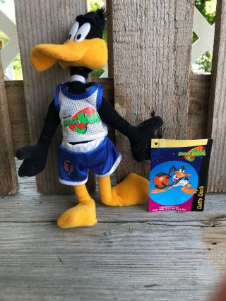 Space Jam 1996 Daffy Duck Vintage Plush Doll With Tags