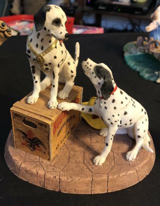 Anheuser Busch Budweiser Clydesdale Separated At Birth Dalmatian Figurine Clyd11