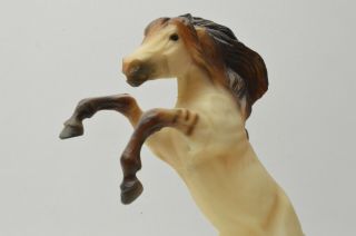Breyer Western Horse Rearing Up White/brown Pony Toy Figure Classic Scale 7