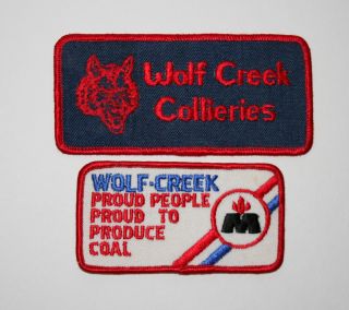2 Rare At Massey Kermit W Virginia Coal Mines Wolf Creek Hat Patch Nos 1970s