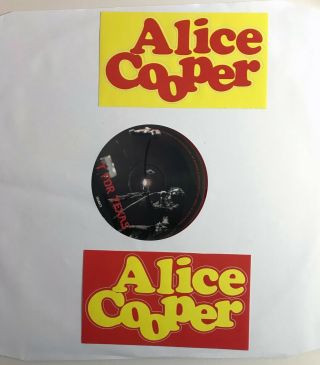 Alice Cooper - T For Texas - Live 1973 Numbered White vinyl,  Poster and 2 stickers 3