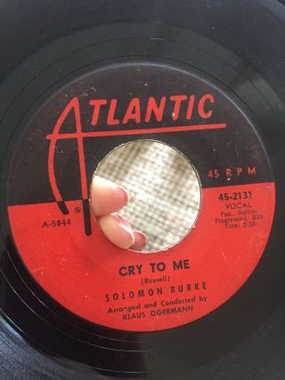 Solomon Burke - Cry To Me / I Almost Lost My Mind - 60s Beat Ballad - Atlantic