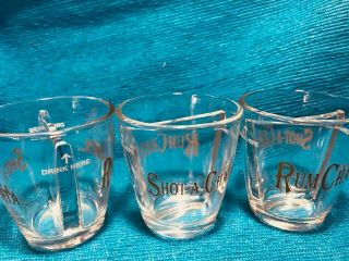 3 Rum Chata Shot - A - Chata Split Shot Glasses